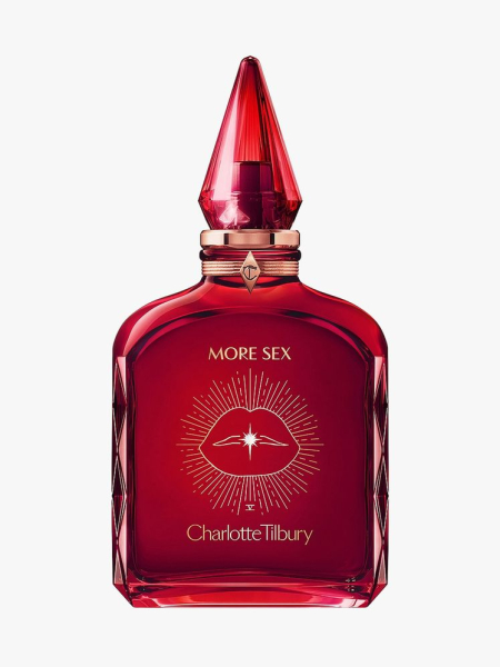Charlotte Tilbury’s More Sex in branded component on a light gray background